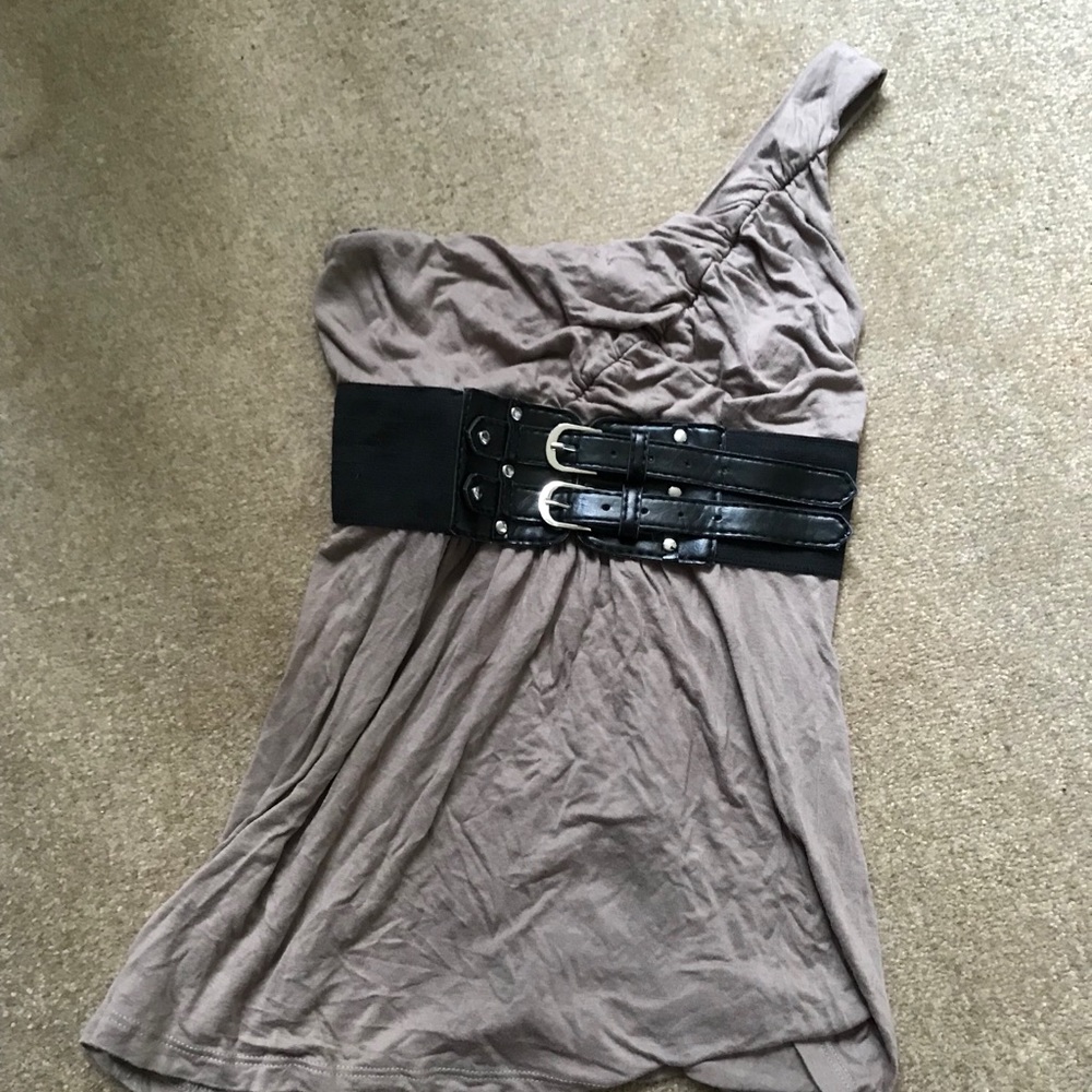BOGO One shoulder dressy casual tank top